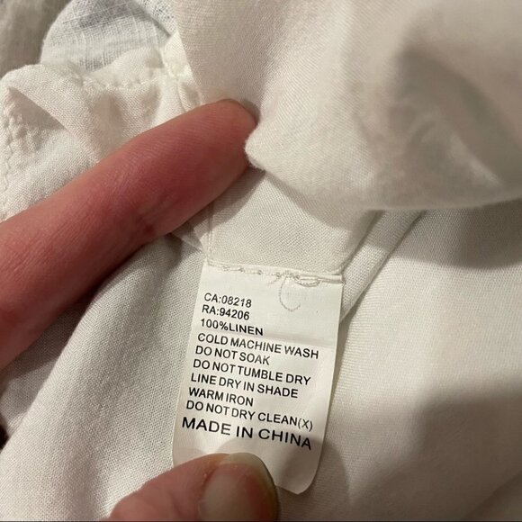 STUDIO • linen feather print romper - Picture 7 of 7